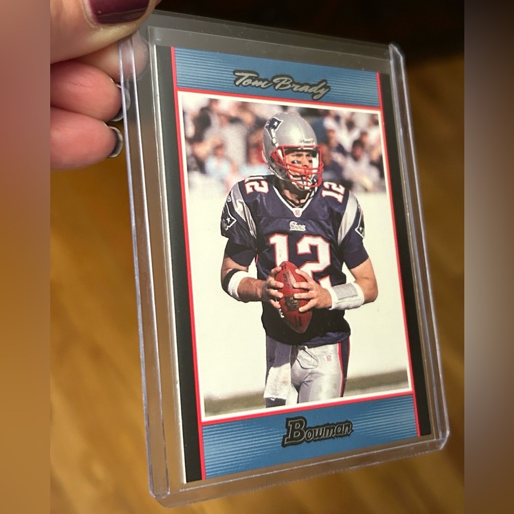 Tom Brady 2007 Topps Bowman BLUE /500 Football Card - Picture 5 of 6